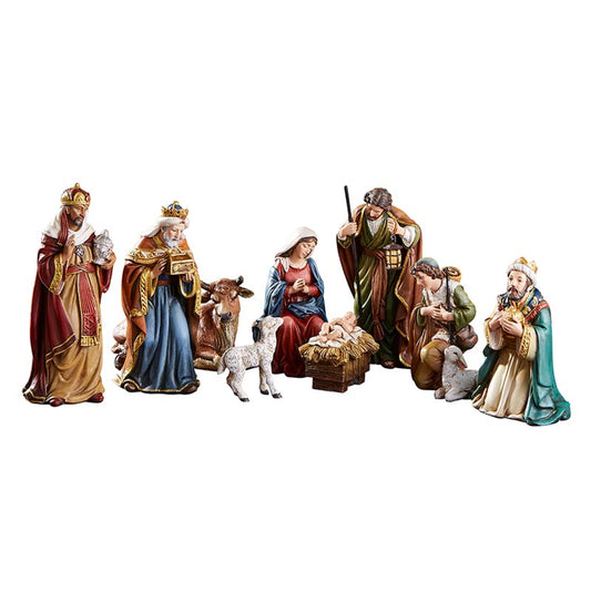5" H Michael Adams Nativity Set