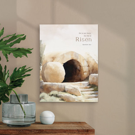 He Is Risen Collection Canvas - He Is Not Here