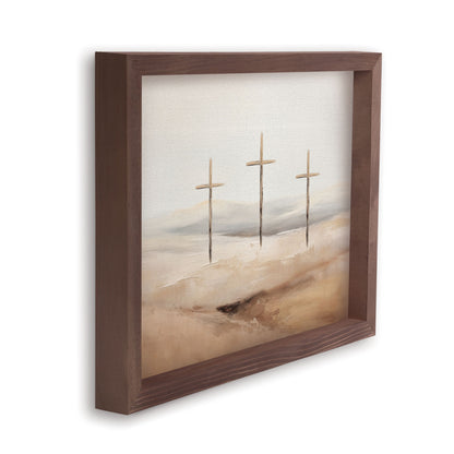 Wonderous Watercolors Collection Framed Linen Art - Three Cosses